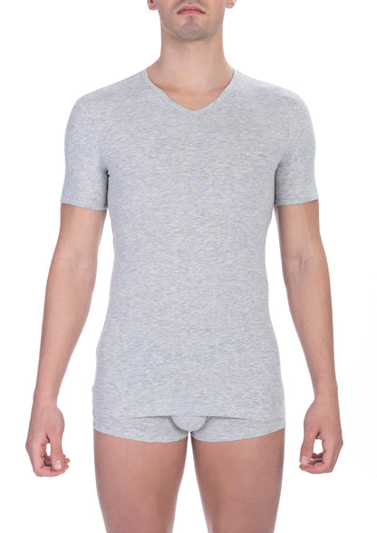 T-shirt in cotone grigio