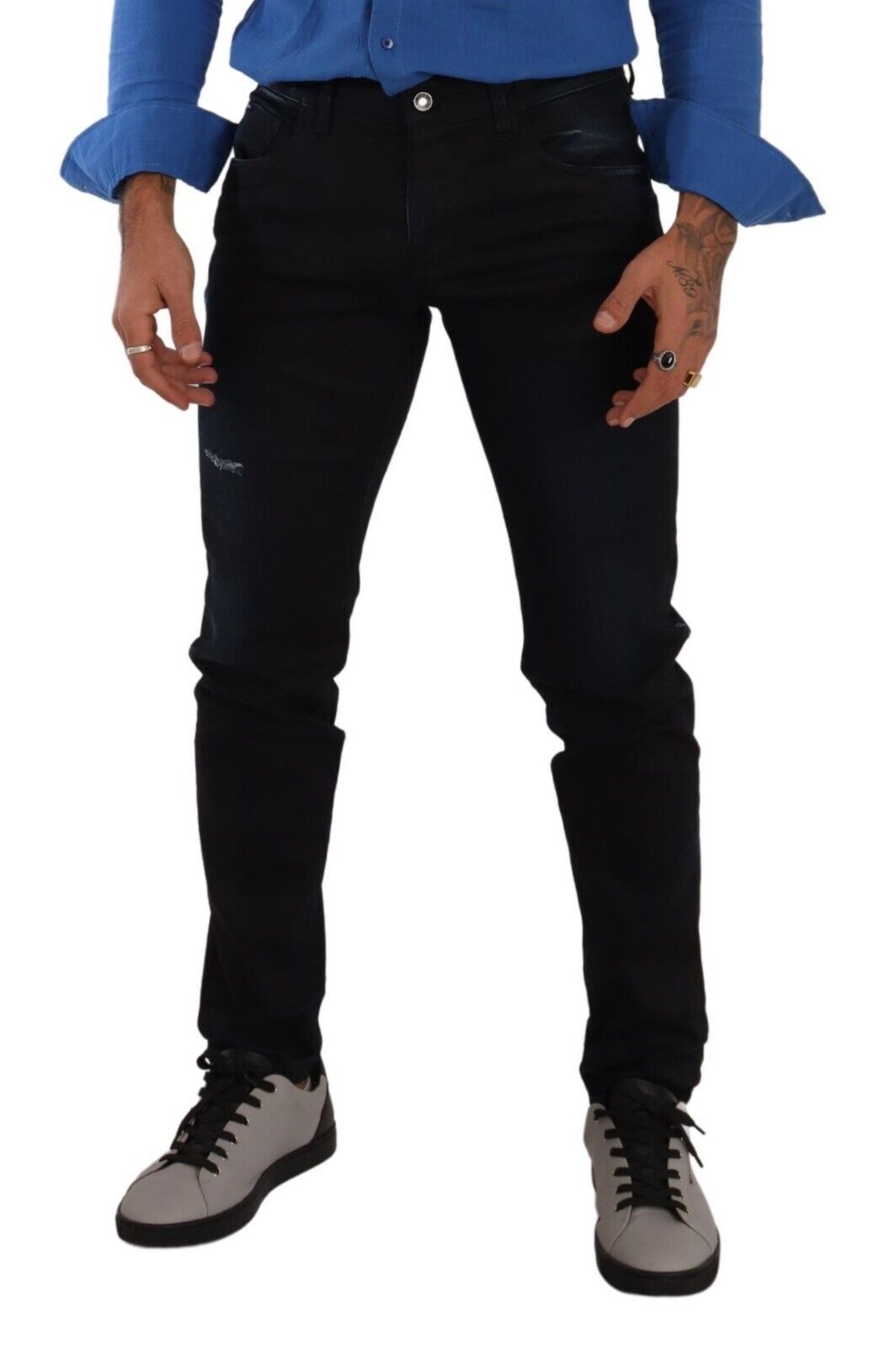 Dolce & Gabbana Elegant Slim Fit Skinny Jeans in Dark Blue