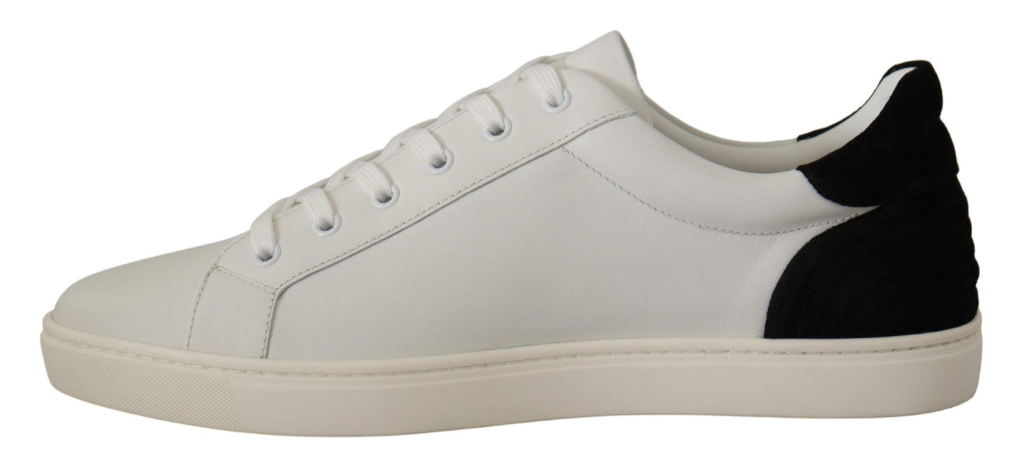 Sneakers basse in pelle scamosciata bianca