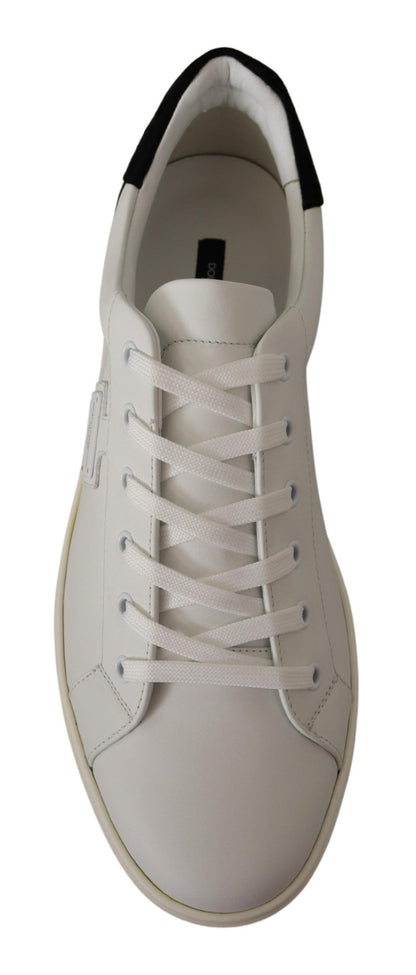 Sneakers basse in pelle scamosciata bianca