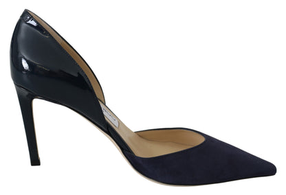 Scarpe décolleté Darylin 85 in pelle blu navy