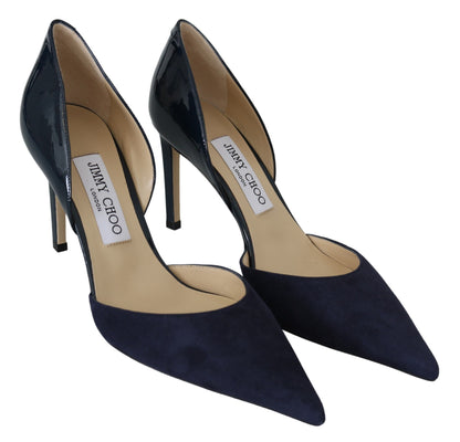 Scarpe décolleté Darylin 85 in pelle blu navy