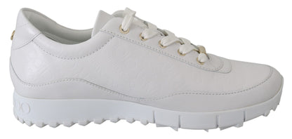 Baskets Monza en cuir blanc