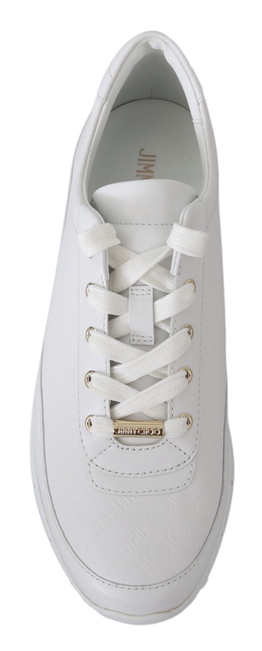 Elegant White Leather Sneakers