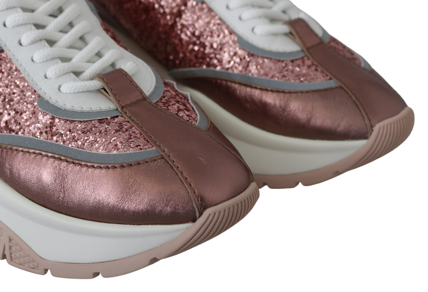 Rosa Candyfloss-Leder-Raine-Sneaker