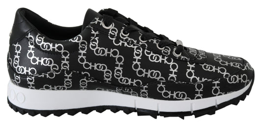 Sneakers Monza in pelle Nera e Argento