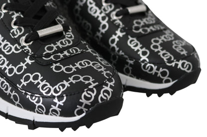 Sneakers Monza in pelle Nera e Argento