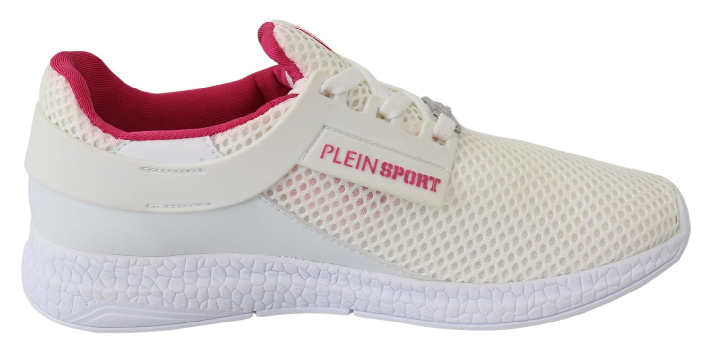 Weiße Runner Becky Sneakers aus Polyester