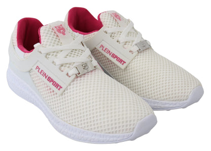 Scarpe da ginnastica Becky Runner in poliestere bianco