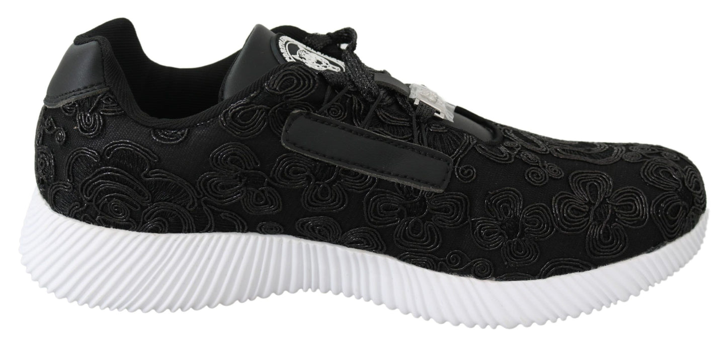 Schwarze Runner Joice Sneakers aus Polyester