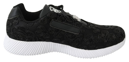 Chaussures de sport noires en polyester Runner Joice