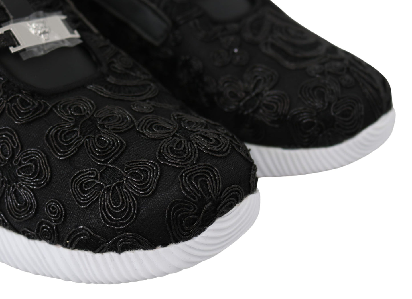 Chaussures de sport noires en polyester Runner Joice