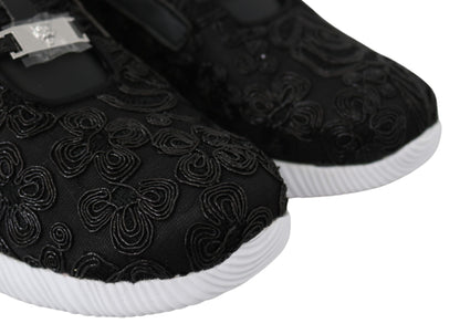 Schwarze Runner Joice Sneakers aus Polyester