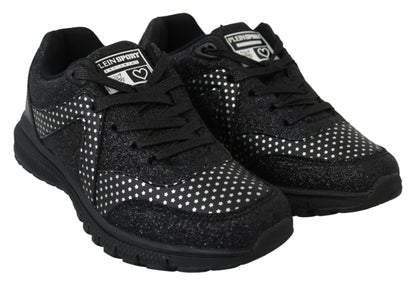 Chaussures de baskets noires en polyester Runner Jasmines