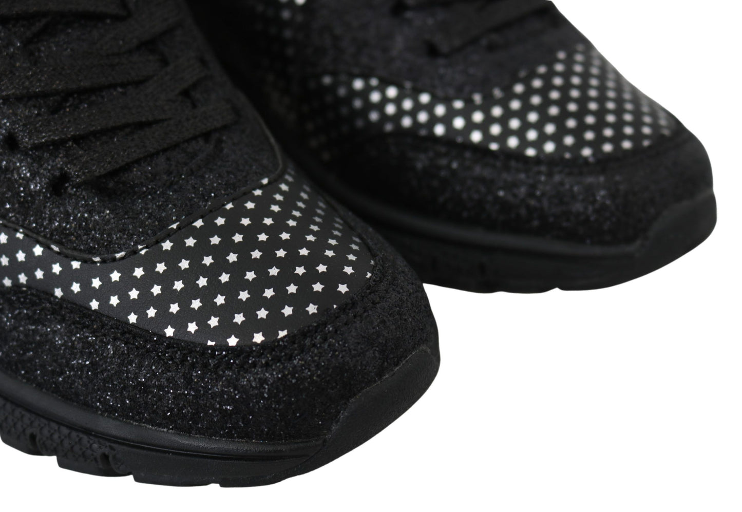 Chaussures de baskets noires en polyester Runner Jasmines