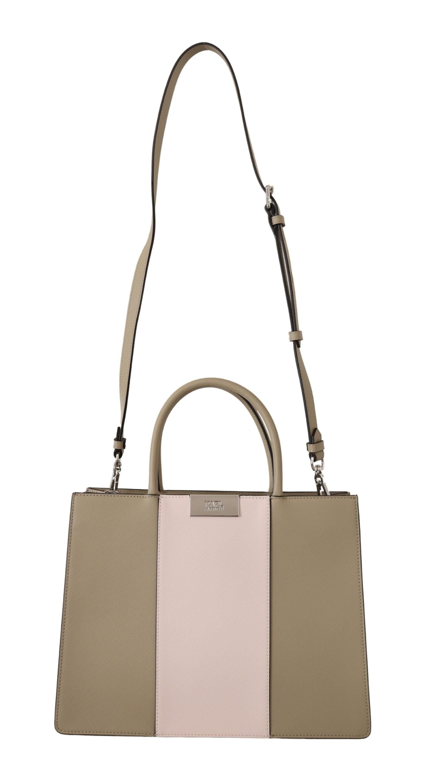 Karl Lagerfeld Elegant Sage Green Tote Shoulder Bag