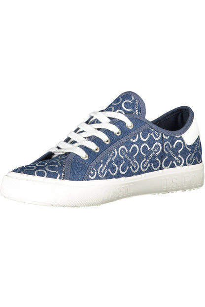 Chic Blue Lace-Up Sports Sneakers