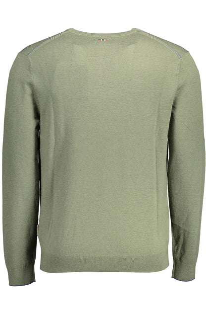 Napapijri Green Wool Men Sweater