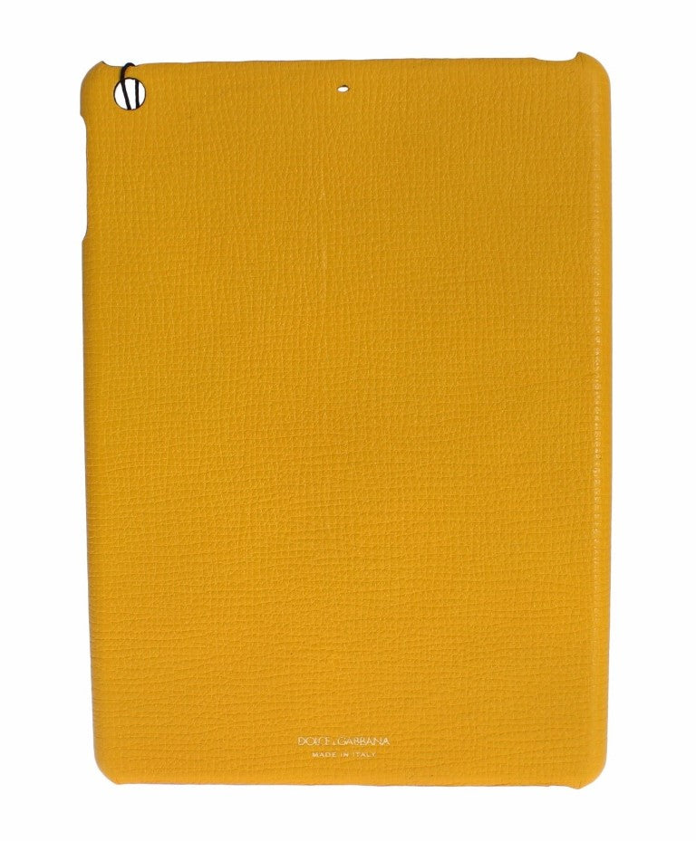 Housse en cuir jaune pour tablette et iPad