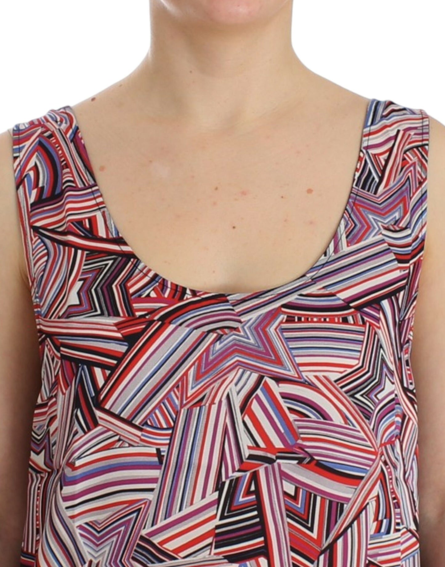 Chic Multicolor Sleeveless Top