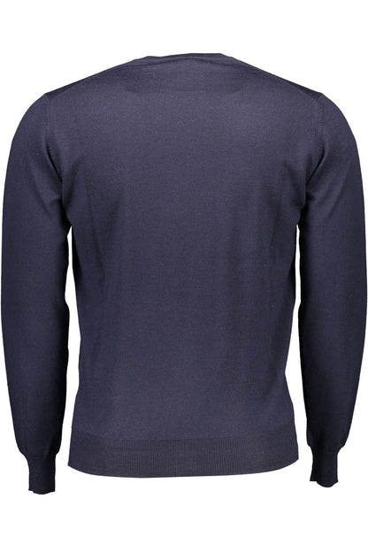 Harmont & Blaine Blue Wool Men Sweater