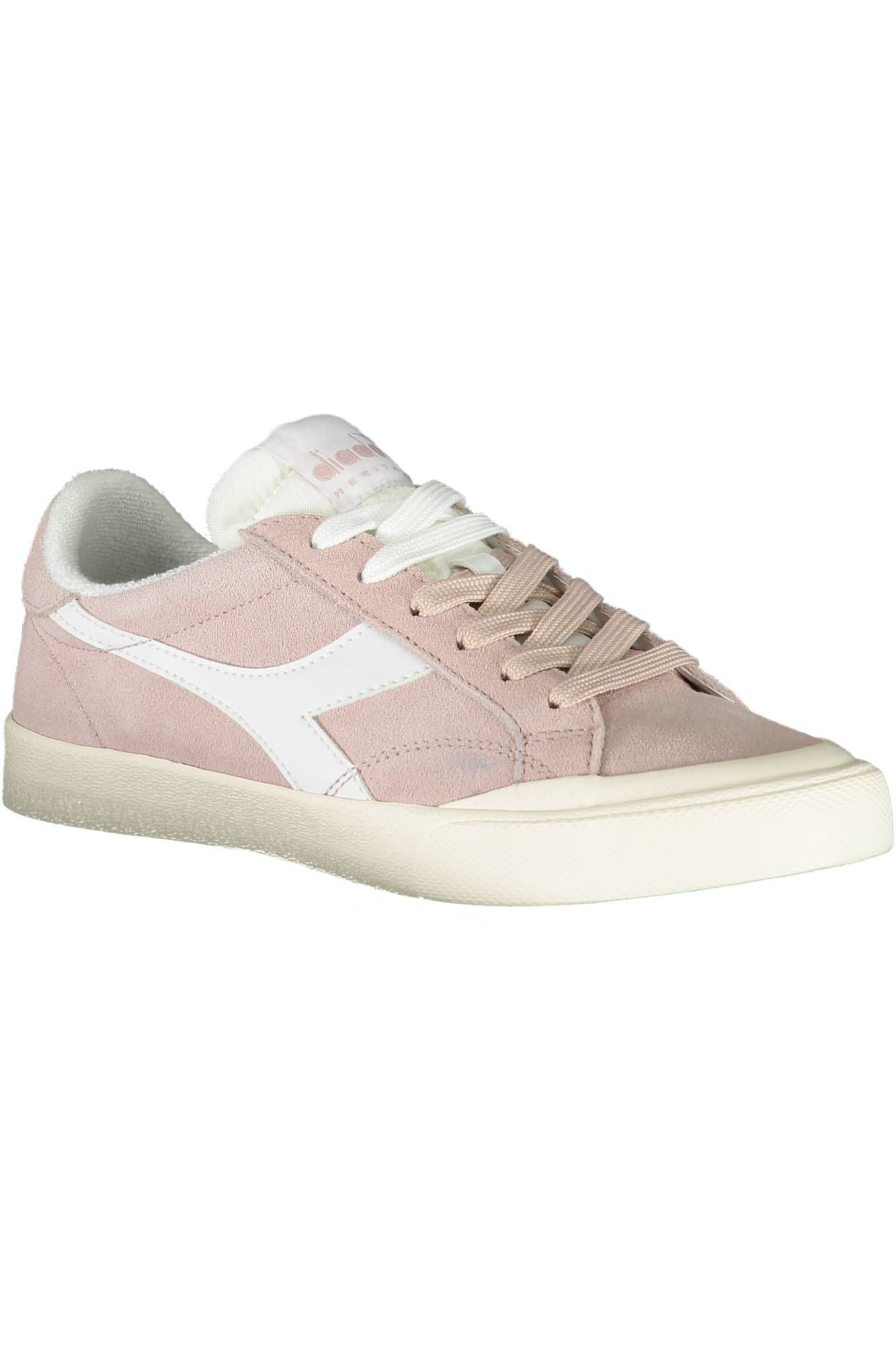 Chic Pink Lace-up Sports Sneakers