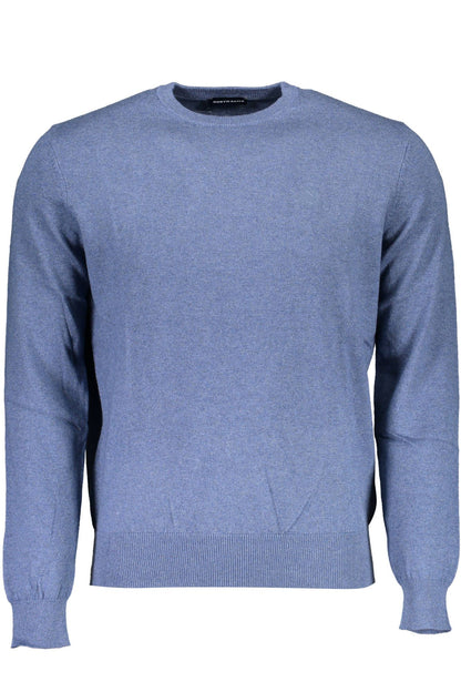 North Sails Blue Cotton Men Sweater