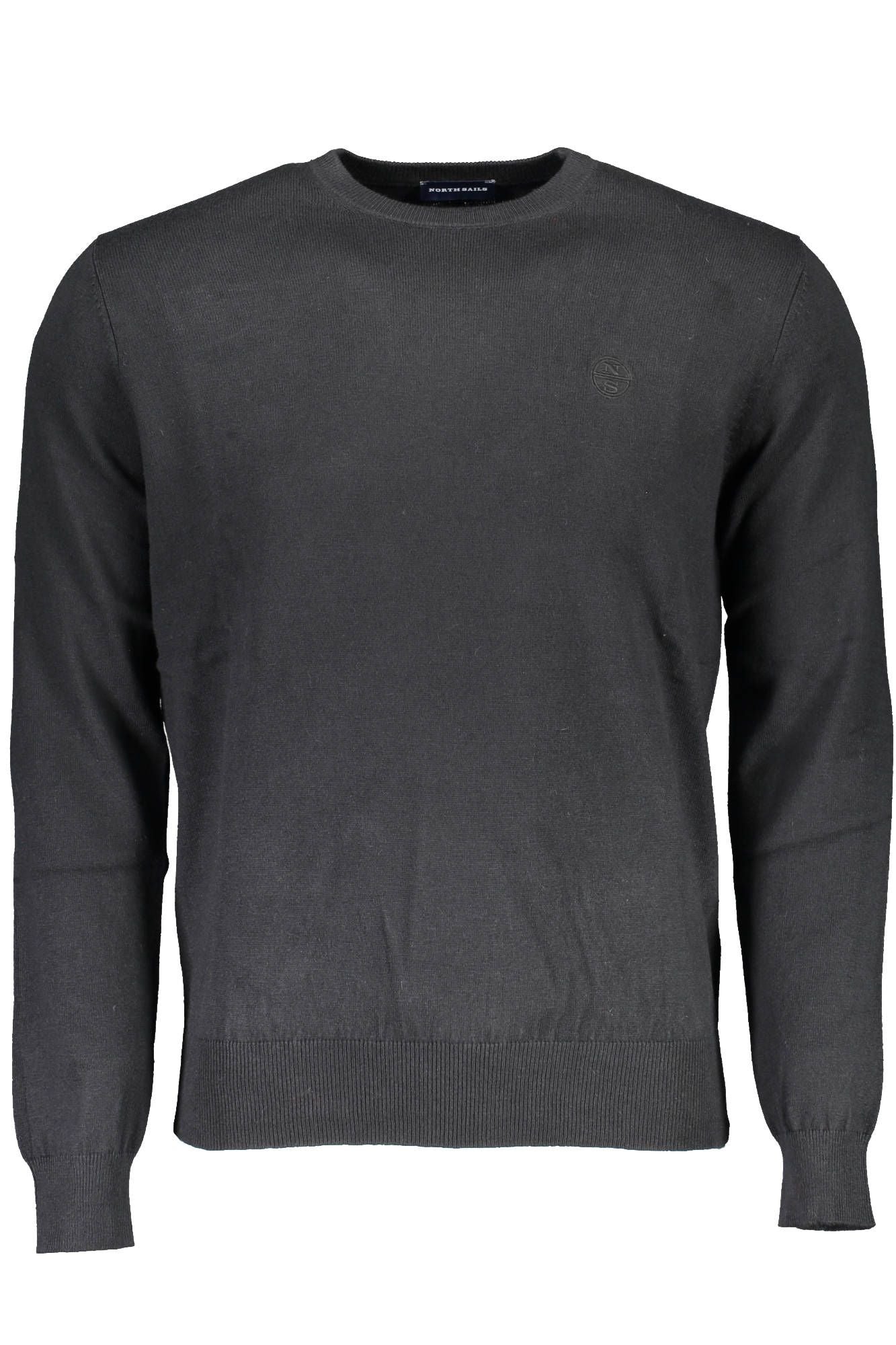 Umweltfreundlicher bestickter schwarzer Pullover