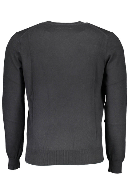 Umweltfreundlicher bestickter schwarzer Pullover