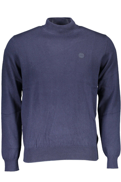 Umweltbewusster Rollkragenpullover in Blau