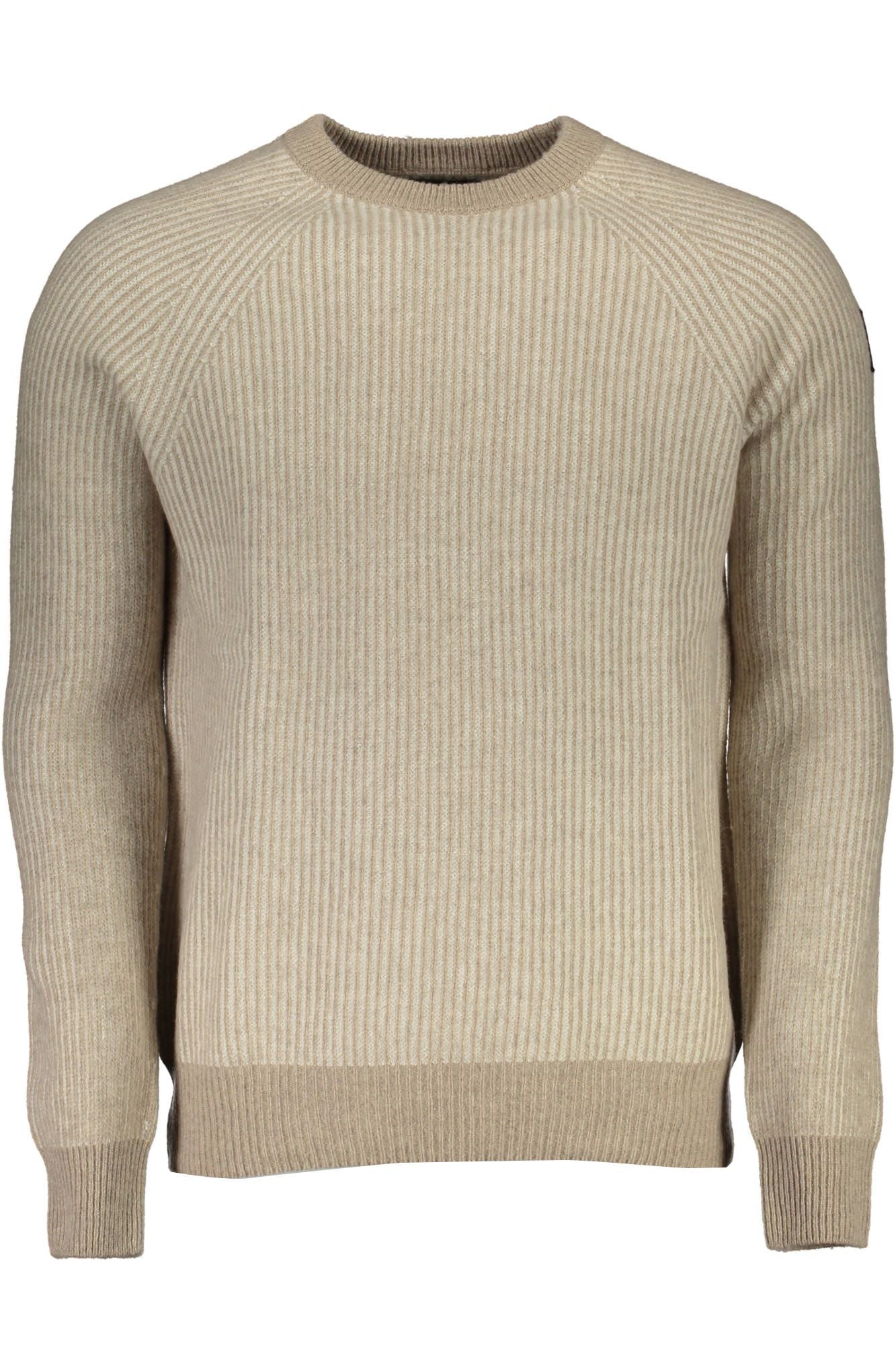 Umweltfreundlicher Wollpullover in Beige