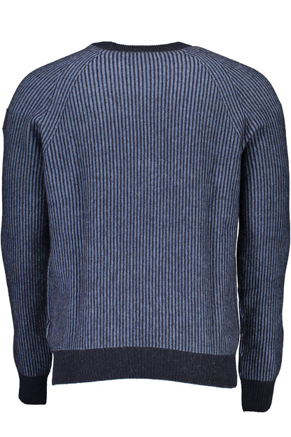 North Sails Blue Wool Men Sweater