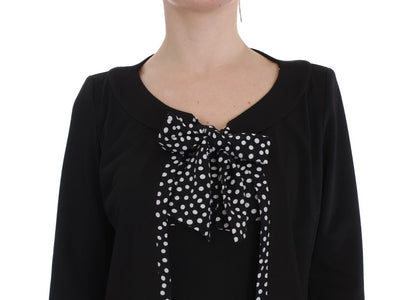 Ensemble robe fourreau extensible noire et pull