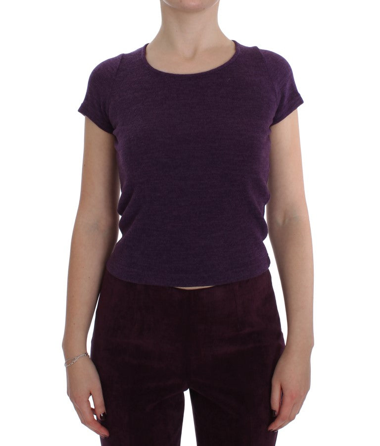 Ensemble t-shirt de costume en laine violet