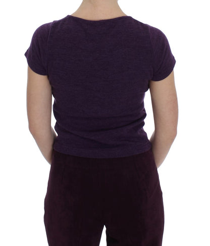 Ensemble t-shirt de costume en laine violet