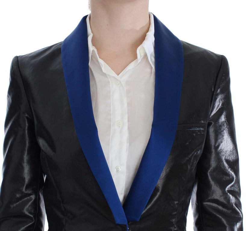 Gonna e blazer da completo a due pezzi blu nero