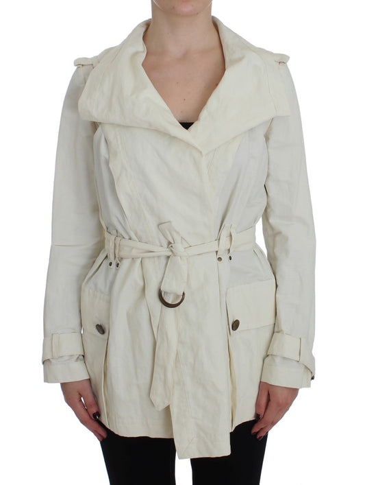 Giacca trench bianca