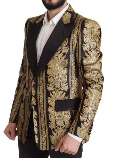 Eleganter einreihiger Jacquard-Blazer