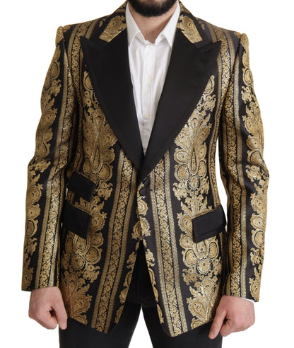 Eleganter einreihiger Jacquard-Blazer