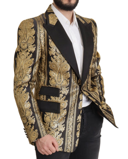 Eleganter einreihiger Jacquard-Blazer