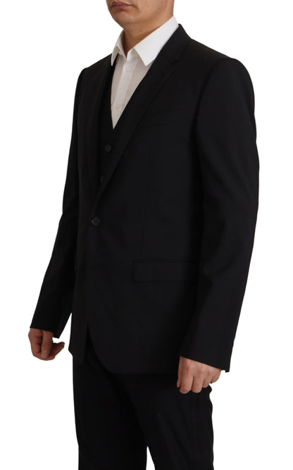 Schwarze Jacke, Weste, 2-teiliger MARTINI-Blazer