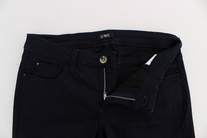 Jeans slim fit in misto cotone blu