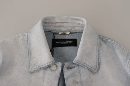 Dolce & Gabbana Elegant Light Blue Denim Jacket