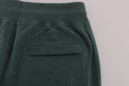 Pantaloni da allenamento in cashmere verde