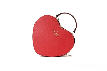 Love Shack Candied Cherry Saffiano Top Handle Herz Umhängetasche Rot