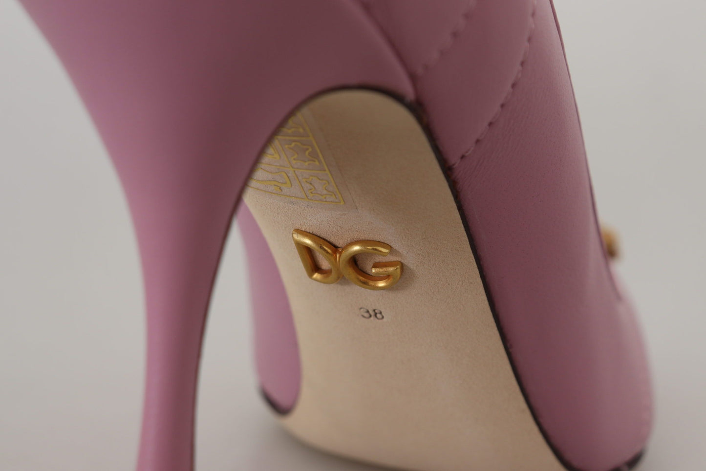 Scarpe décolleté con tacco DEVOTION in pelle rosa con cuore