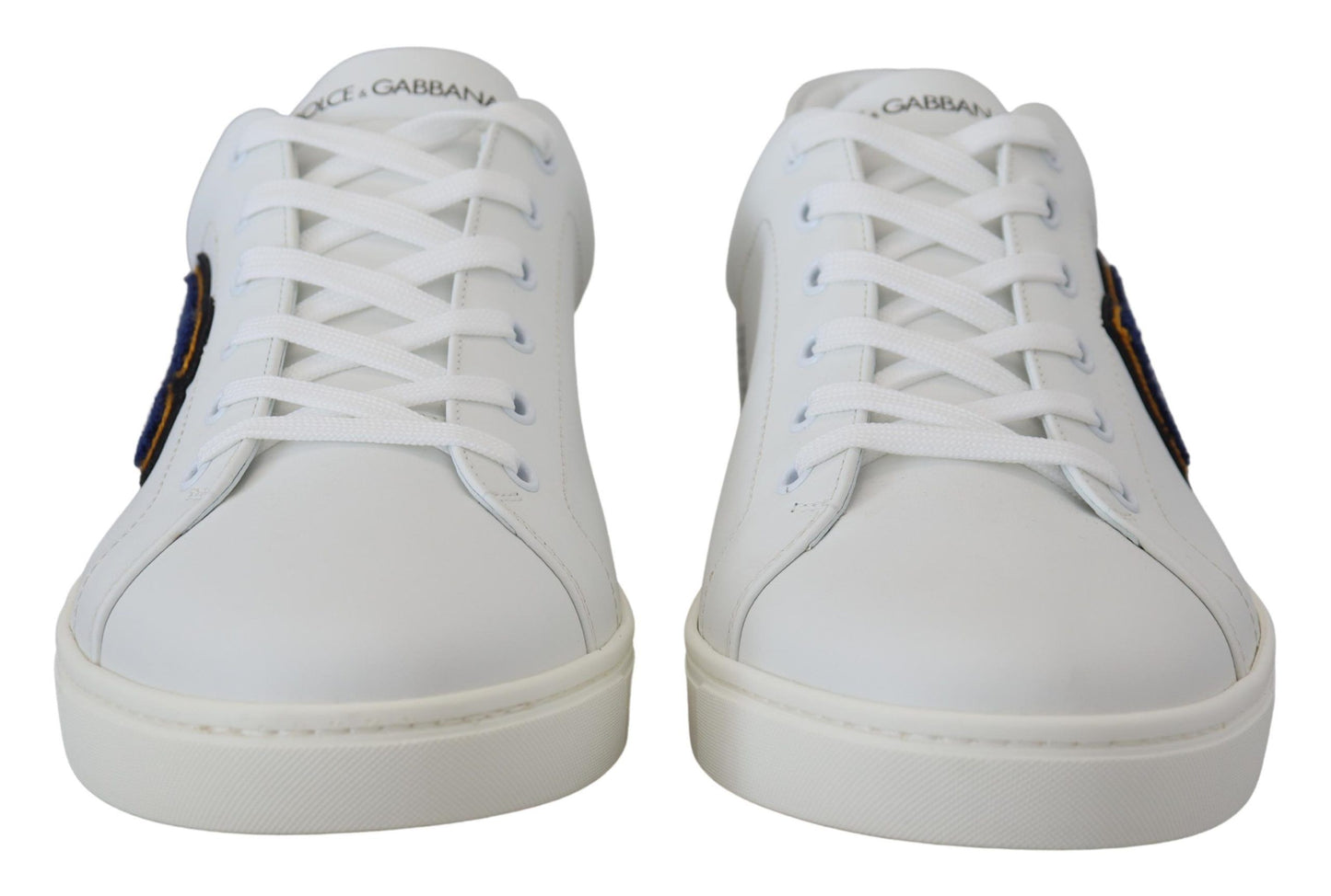 Scarpe da ginnastica casual con logo DG in pelle bianca