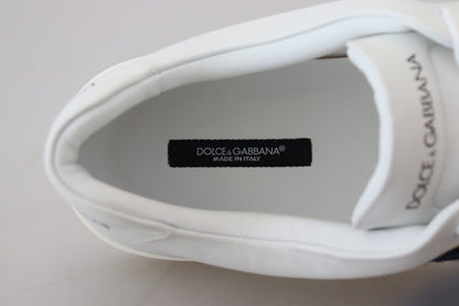 Scarpe da ginnastica casual con logo DG in pelle bianca