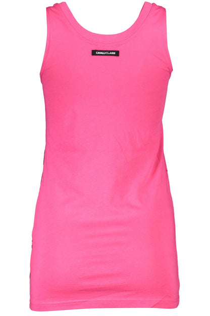 Elegant Pink Wide-Shoulder Tank Top