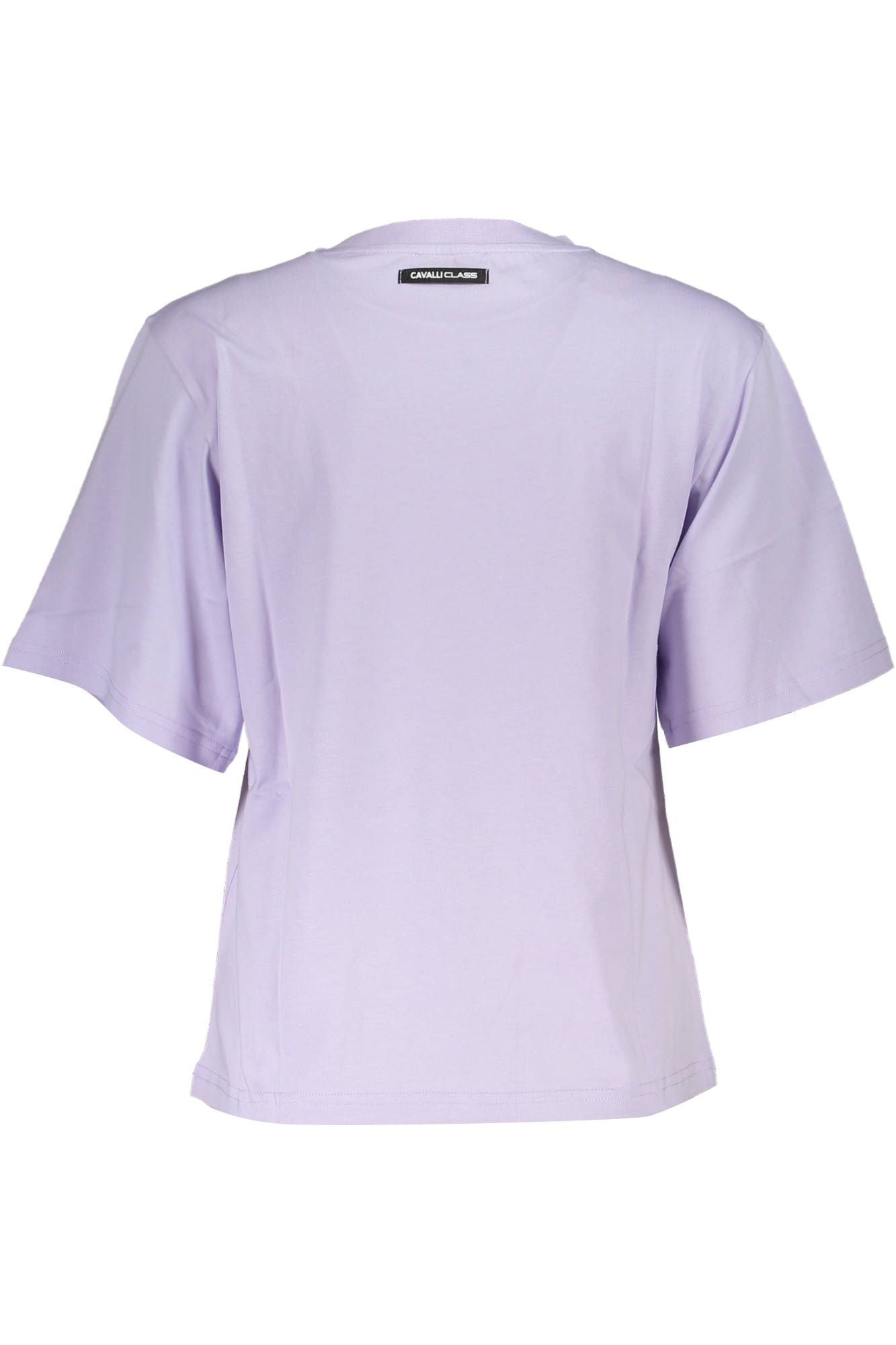 Elegant Purple Slim Fit Tee with Chic Print